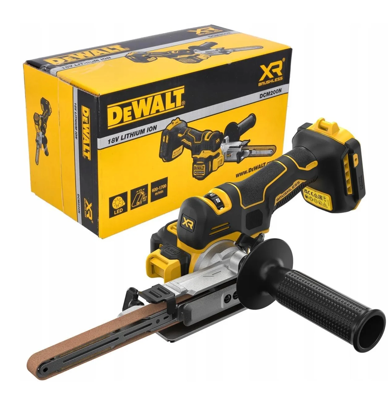 DEWALT PILNIK TAŚMOWY 18V DCM200N