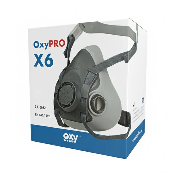 Półmaska Oxyline OXYPRO X6 guma TPR (bagnet) L