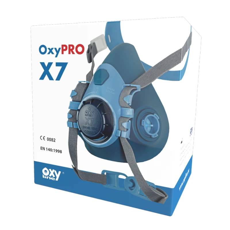 Półmaska Oxyline OXYPRO X7 silikon TPR bagnet r.M