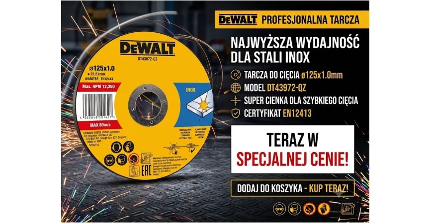 Specjalna promocja tarcza Dewalt !