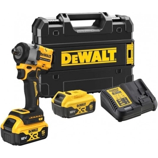 DEWALT.KLUCZ UDAROWY 1/2"DCF922P2T 18V 406Nm 2x5,0Ah TSTAK ZAPADKA -zdjęcie numer 1