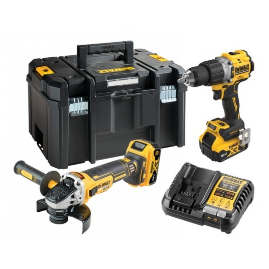 Dewalt Zestaw Combo DCK2026P2T 18V DCD805+DCG405-2x5Ah -zdjęcie numer 1