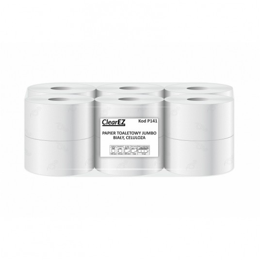 Papier toaletowy Jumbo ClearEZ biały celuloza -zdjęcie numer 1