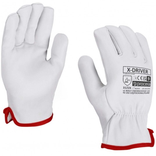 Rękawice całoskórzane X-DRIVER -zdjęcie numer 1
