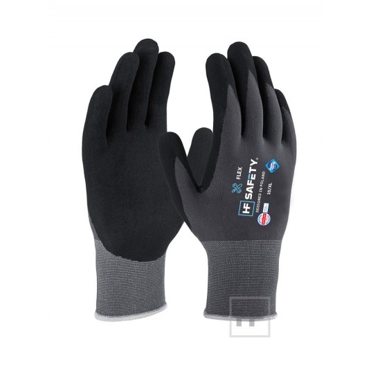 Rękawice monterskie HF-Safety Flex powlekane spien. nitrylem -zdjęcie numer 1