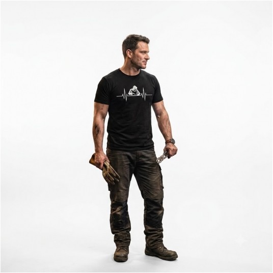 T-Shirt czarny nadruk SPAWACZ -zdjęcie numer 2
