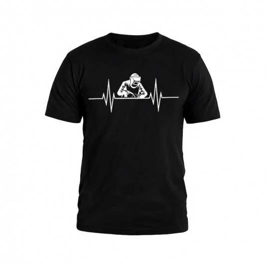T-Shirt czarny nadruk SPAWACZ -zdjęcie numer 1