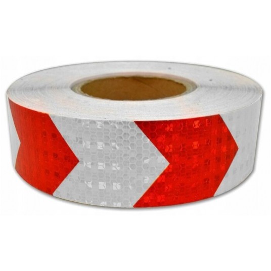 Taśma odblaskowa kierunkowa 5m szer. 5 cm DIRECTIONTAPE biał/czer. -zdjęcie numer 1