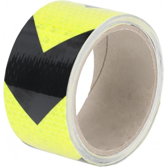 Taśma odblaskowa kierunkowa DIRECTIONTAPE żółto/czar, 5m -zdjęcie numer 1
