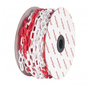 Łańcuch biało-czerw. TRAFFIC-CHAIN 25m