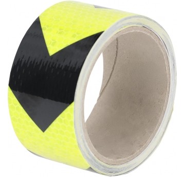 Taśma odblaskowa kierunkowa DIRECTIONTAPE żółto/czar, 5m